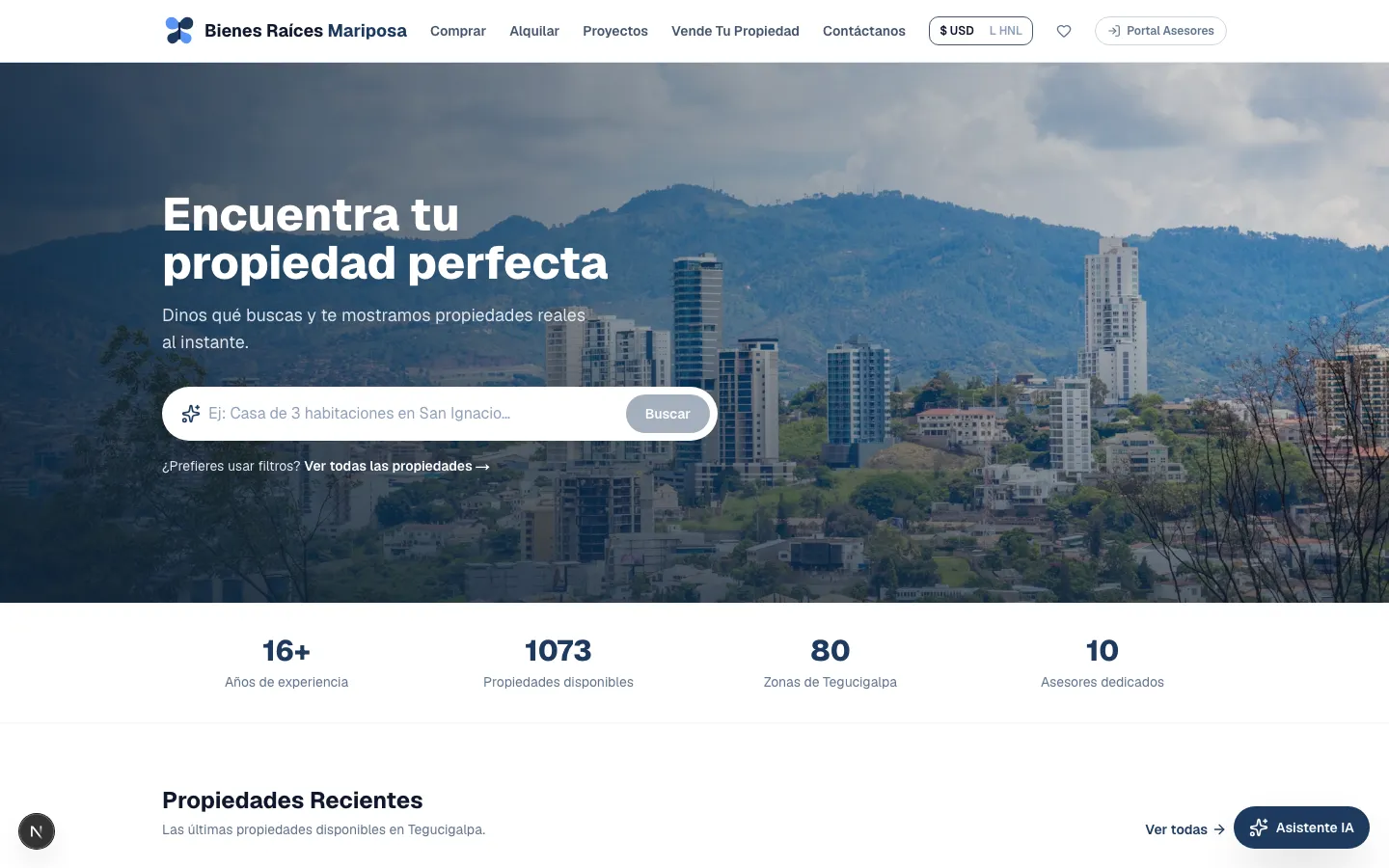 Bienes Raíces Mariposa